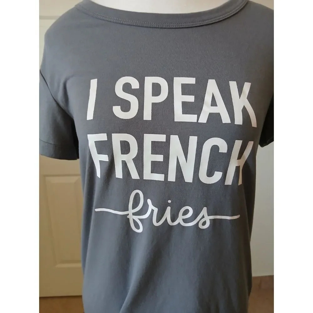 Lularoe Womens T-shirt Size XS Short Sleeve Round Neck Gray And Multicolor - Picture 6 of 15